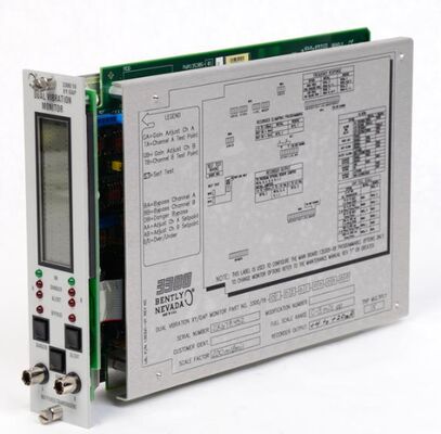 Bently Nevada 3300/16-02-01-00-00-00-00 3300 Series Compatible Dual Vibration Monitor with 51mm Length and 203mm Width